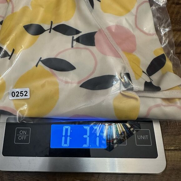 Tea Collection Girl's Long Sleeve Citrus Print Swim Rash Guard Top Size 7 - Picture 6 of 6